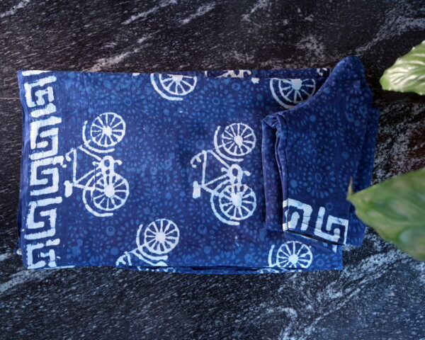 BIN_2093.JPG (1) Cycle Indigo Mulmul Saree