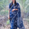 BIN_2165.JPG Cycle Indigo Mulmul Saree