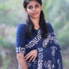 BIN_2228.JPG Cycle Indigo Mulmul Saree